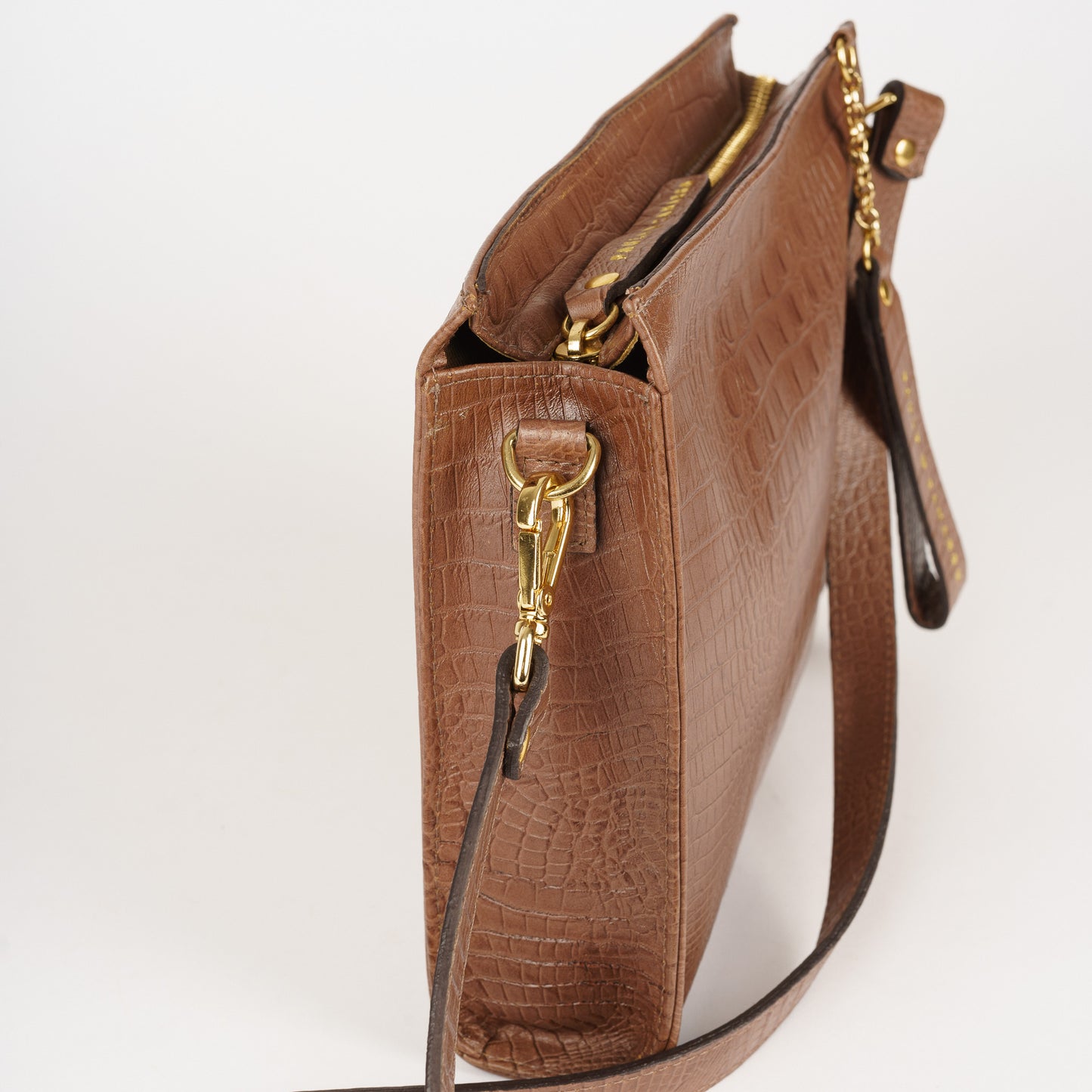 Necessaire Marron Croco