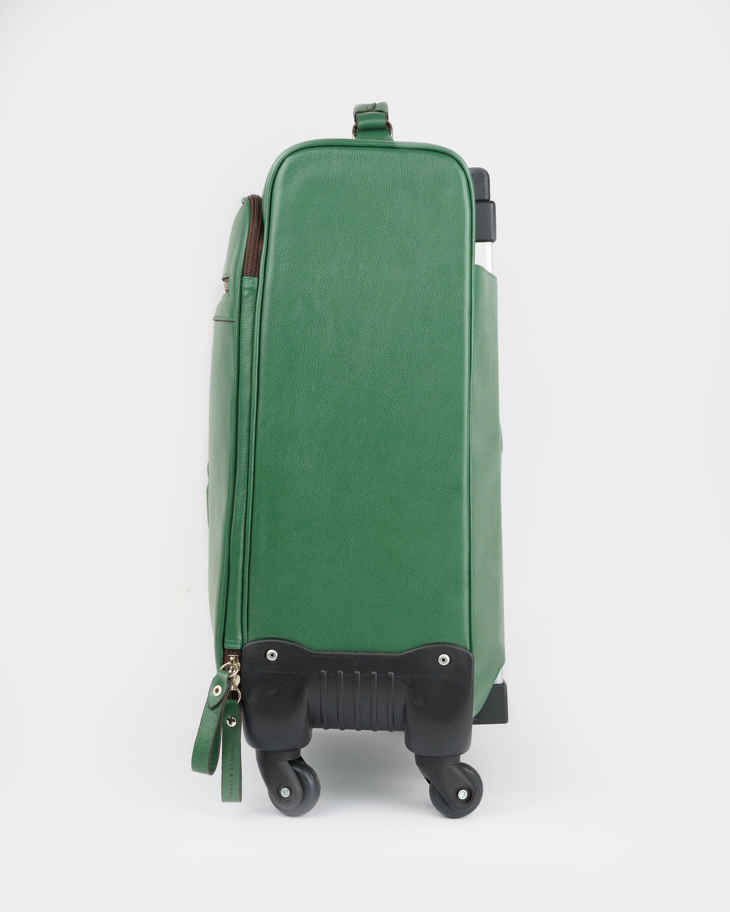 Mala travel em pele cor ver