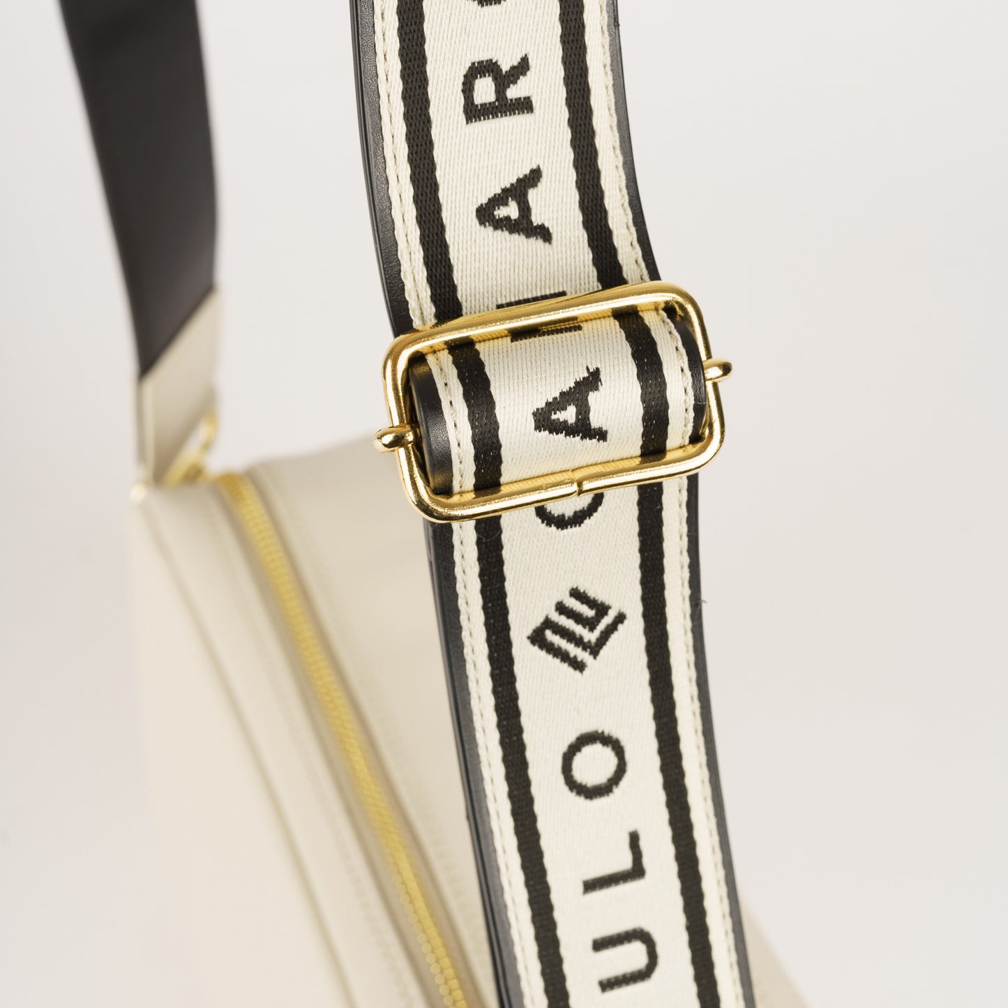 Mala em pele off white