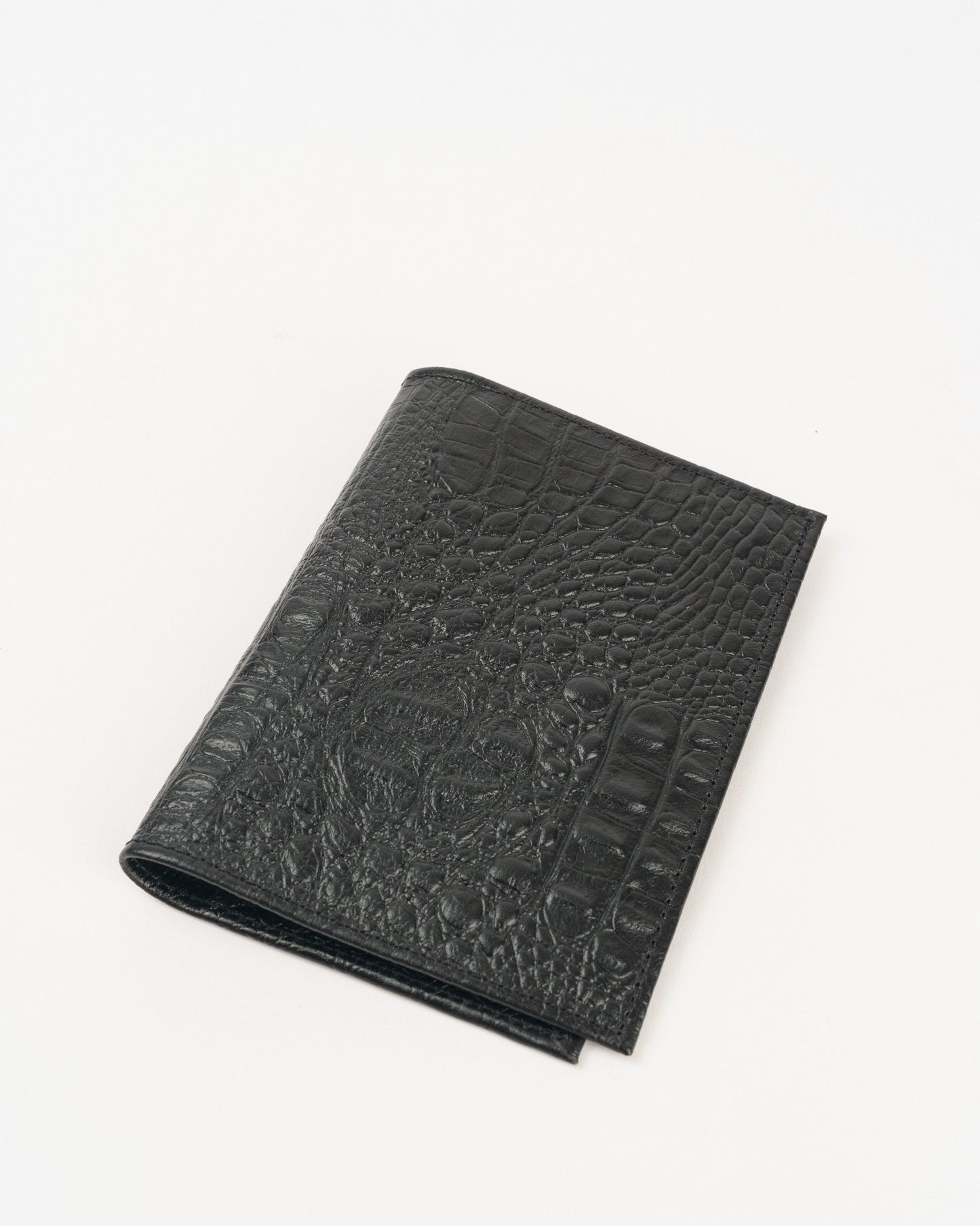 Porta Passaporte Pele Preto